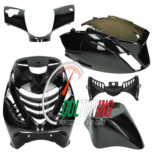 PLAATWERKSET MODEL SP ZIP2000 ZWART GLANS DMP 5-DELIG