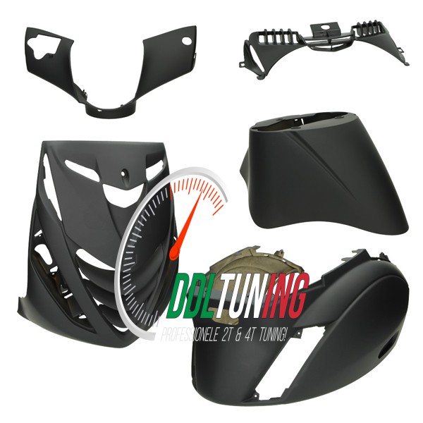 PLAATWERKSET MODEL SP ZIP2000 ZWART MAT DMP 5-DELIG