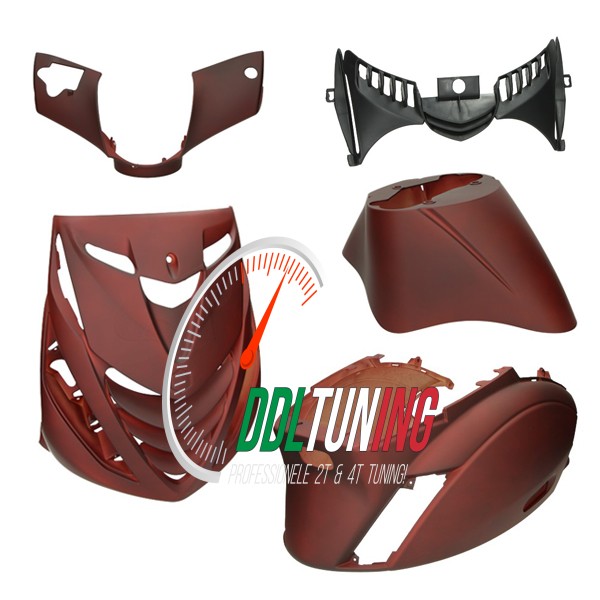 PLAATWERKSET MODEL SP (FLAME ARMY RED) ZIP2000 ROOD MAT DMP 5-DELIG