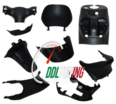 PLAATWERKSET BINNENZIJDE ZIP2000 ZWART 9-DELIG