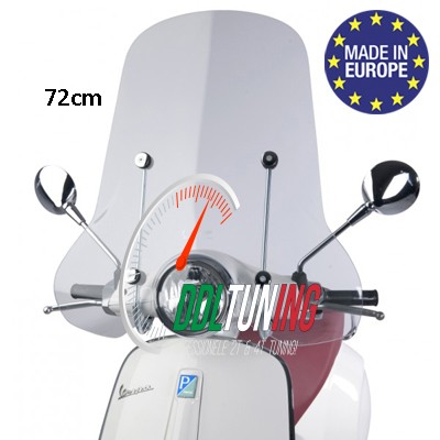WINDSCHERM HOOG + BEV. SET (MADE IN EU) MOD. ORIG VESPA PRIMAVERA 72CM