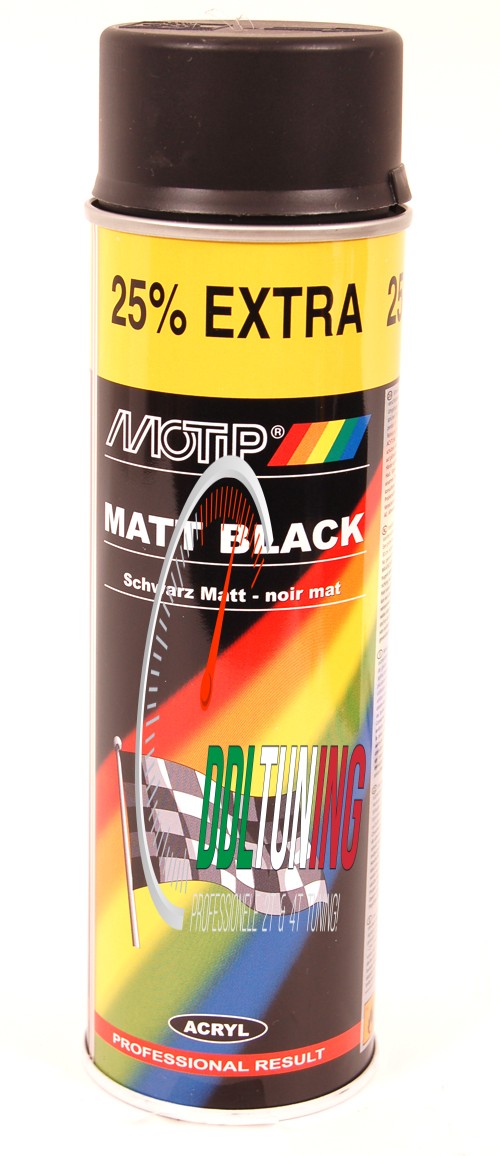 SPUITLAK 500ML SPUITBUS ZWART MAT MOTIP 04006