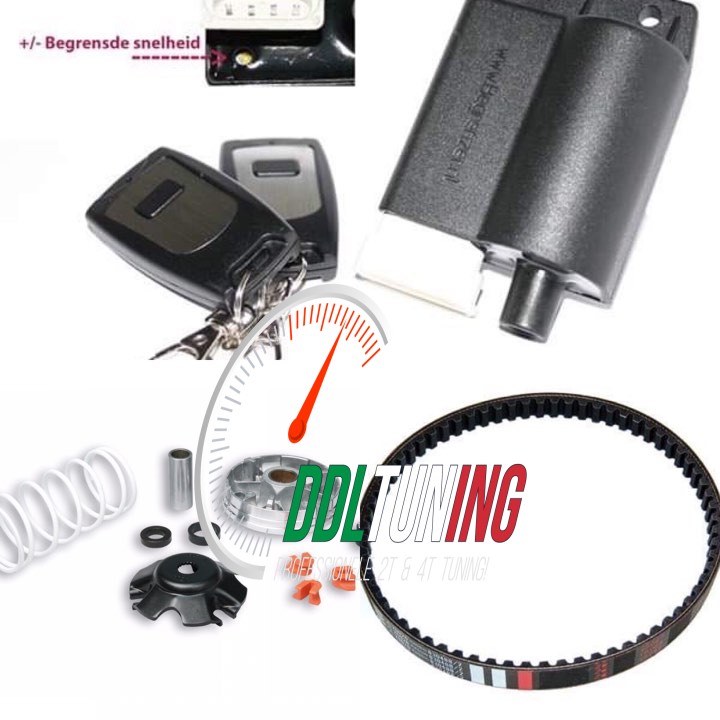 BEGRENZERKIT +MALOSSI VARIO VESPA / PIAGGIO / DERBI 4T 2V (SNOR EN BROM)