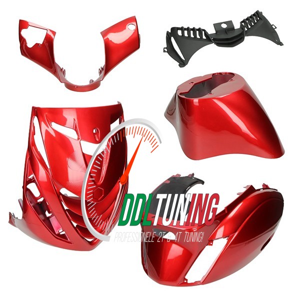 PLAATWERKSET MODEL SP (AUDI BORDEAUX RED) ZIP2000 ROOD DMP 5-DELIG