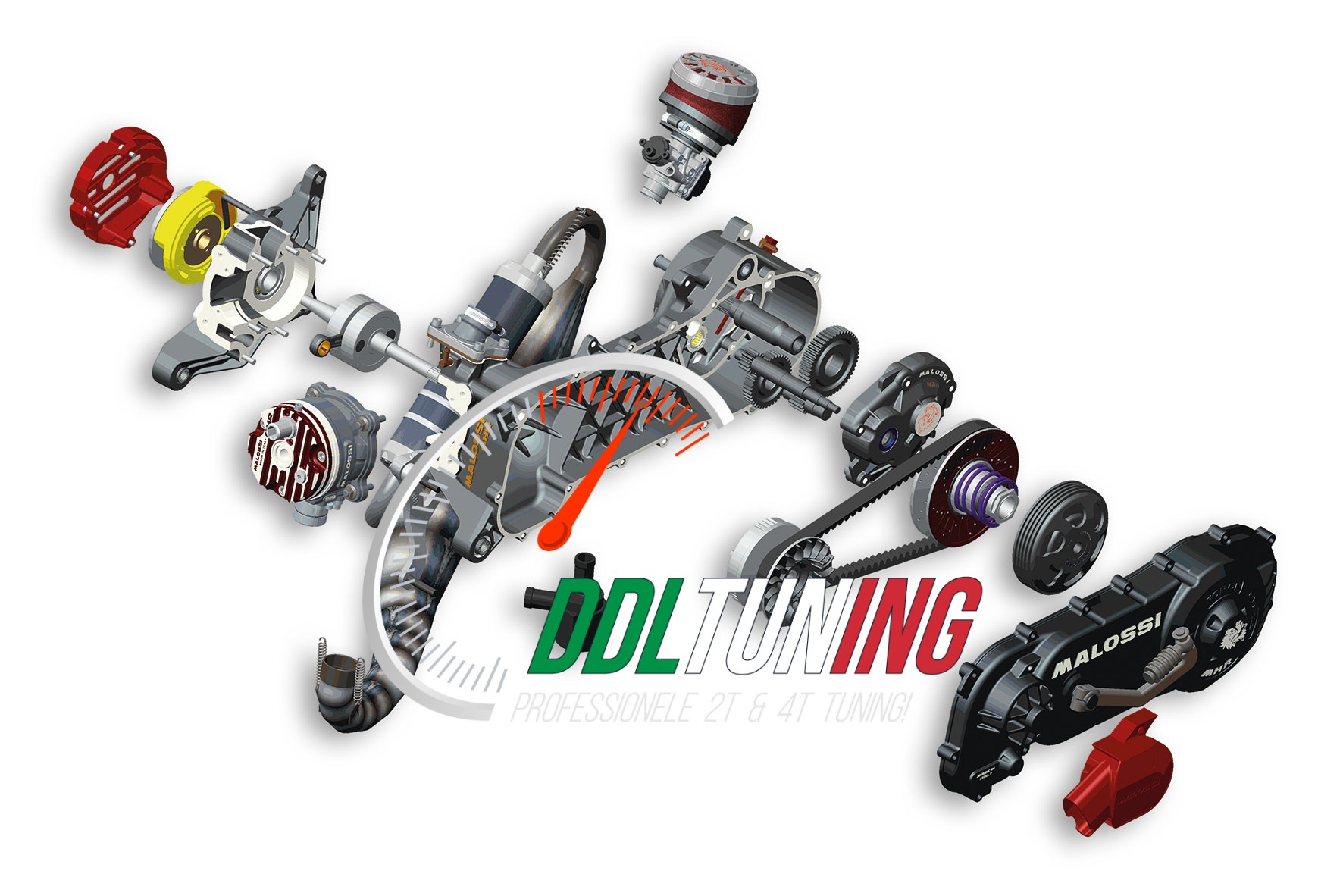 C-ONE 70CC PIAGGIO COMPLETE MOTOR (WIEL 10) - NIET GEMONTEERD