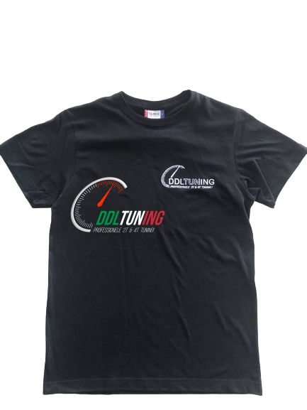 DDL TUNING T-SHIRT ZWART MAAT S