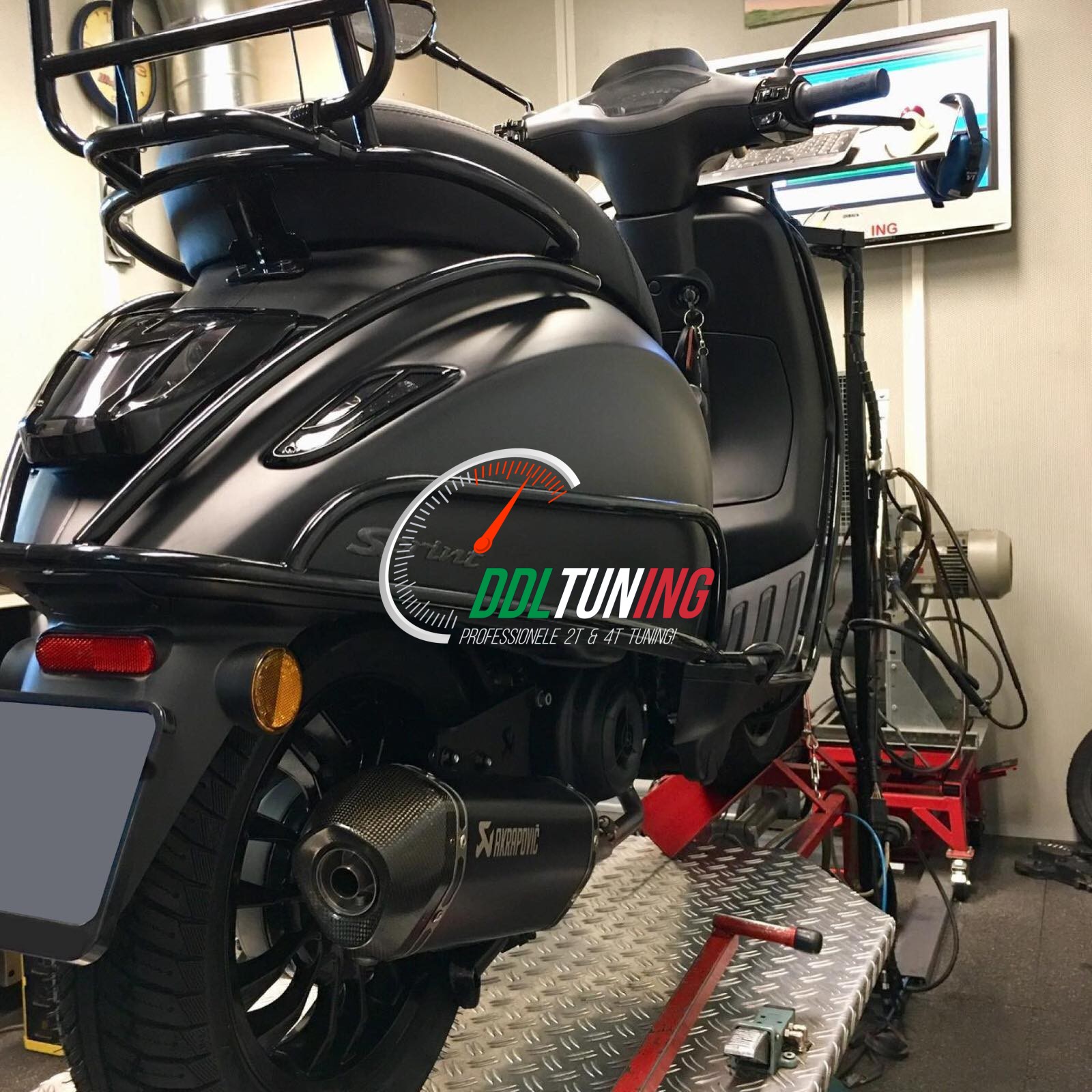 TUNING EURO-5 25KM VESPA SPRINT / PRIMAVERA / ZIP I-GET INJECTIE OPVOEREN (PRIJS INCL MONTAGE KOSTEN)