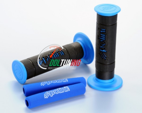 HANDVATSET BIG EVOLUTION BLAUW/ ZWART POLINI 341.0027