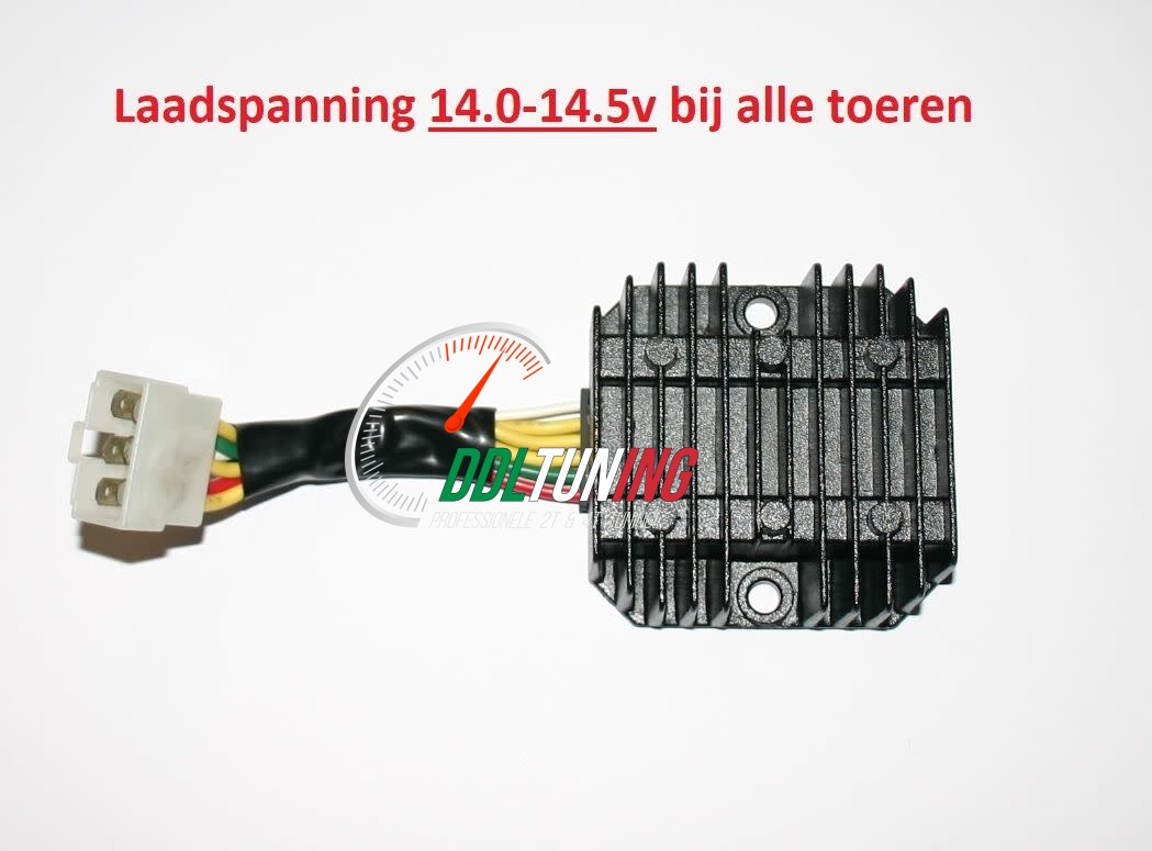 SPANNINGSREGELAAR VESPA SPRINT/ PRIMAVERA/ PIAGGIO ZIP EURO 5 IGET (EXTRA LAADVERMOGEN)