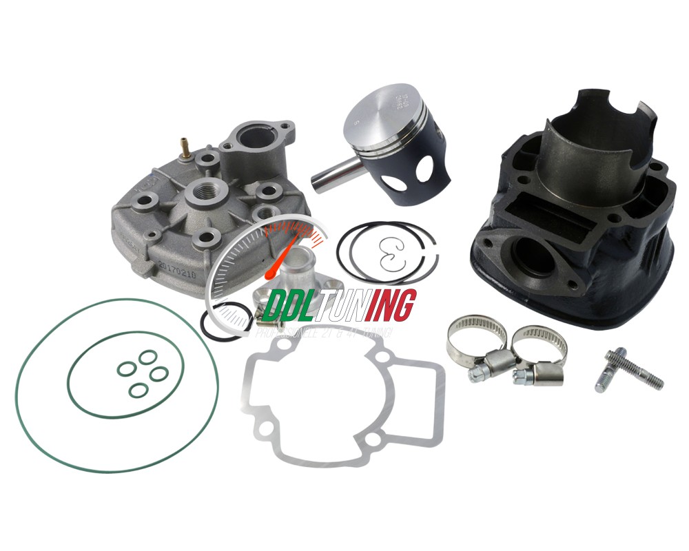 CILINDER + KOP PIAGGIO 2T LC 48MM TOP PERFORMANCES BLACK TROPHY