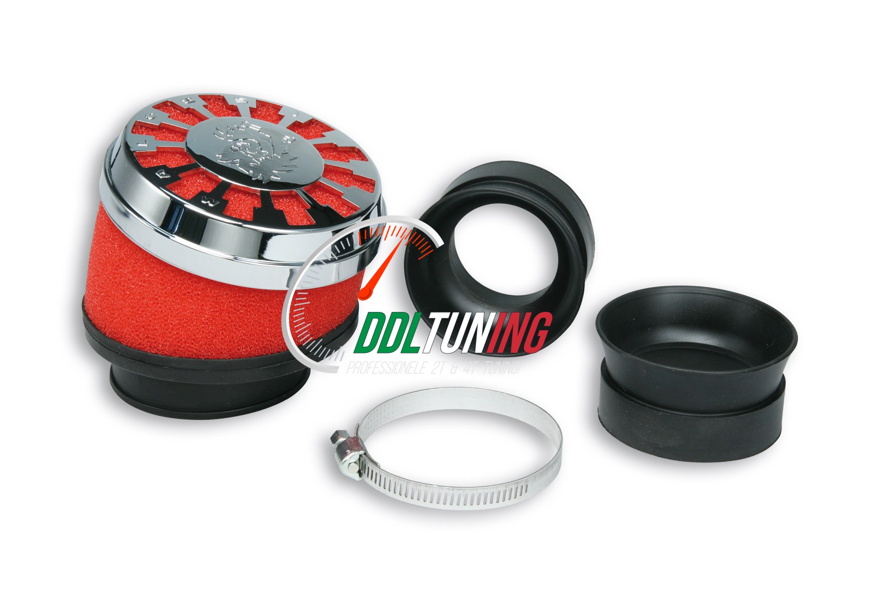 POWERFILTER E13 45-50-58MM ROOD MALOSSI MHR 0413527