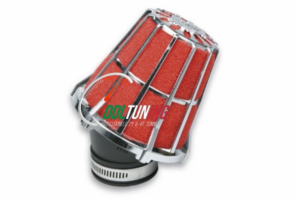 POWERFILTER E5 28MM CHROOM/ ROOD MALOSSI 0411299.K0