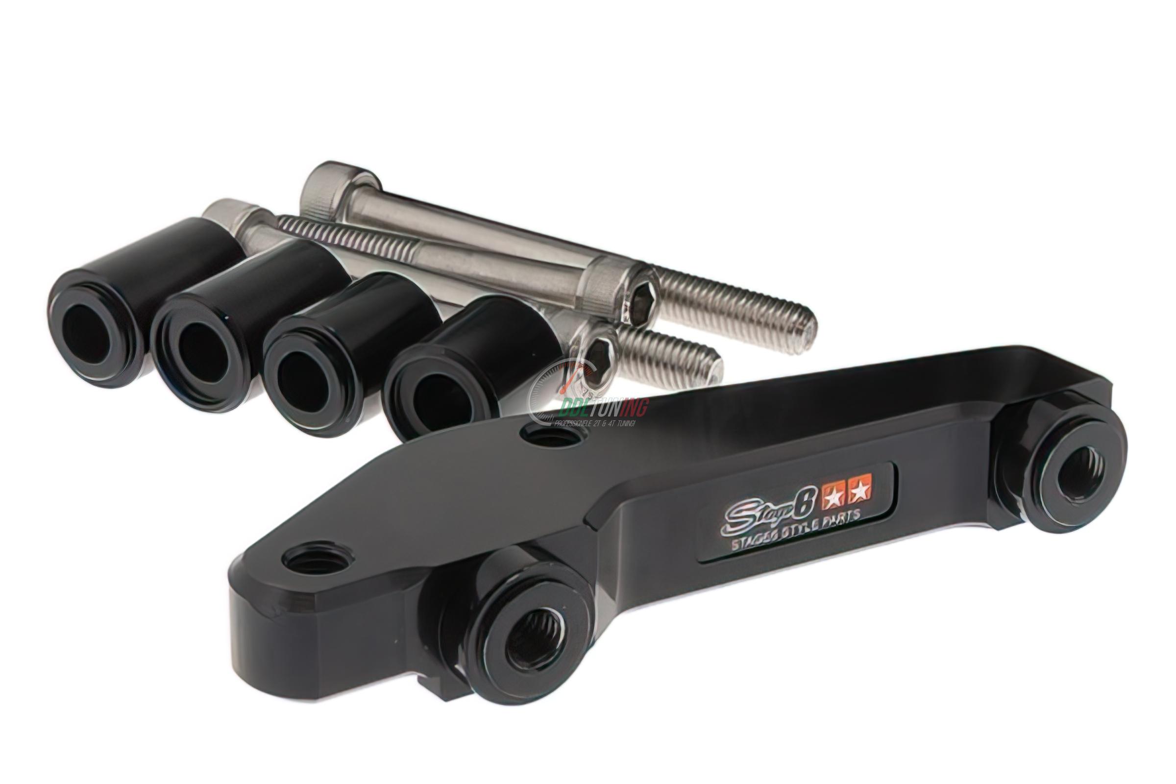 REMKLAUW ADAPTER CNC ZWART VOOR AEROX/ RUNNER/ BOOSTER STAGE6 RT S6-140064