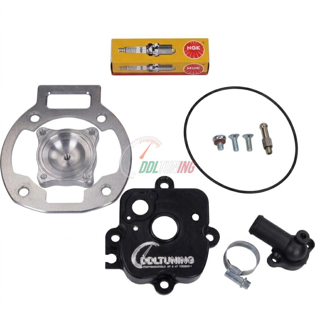 DDL TUNING HOGE DRUK CILINDERKOP SET 55MM SLAG 2.8MM + VOETPLAAT RUNNER 180